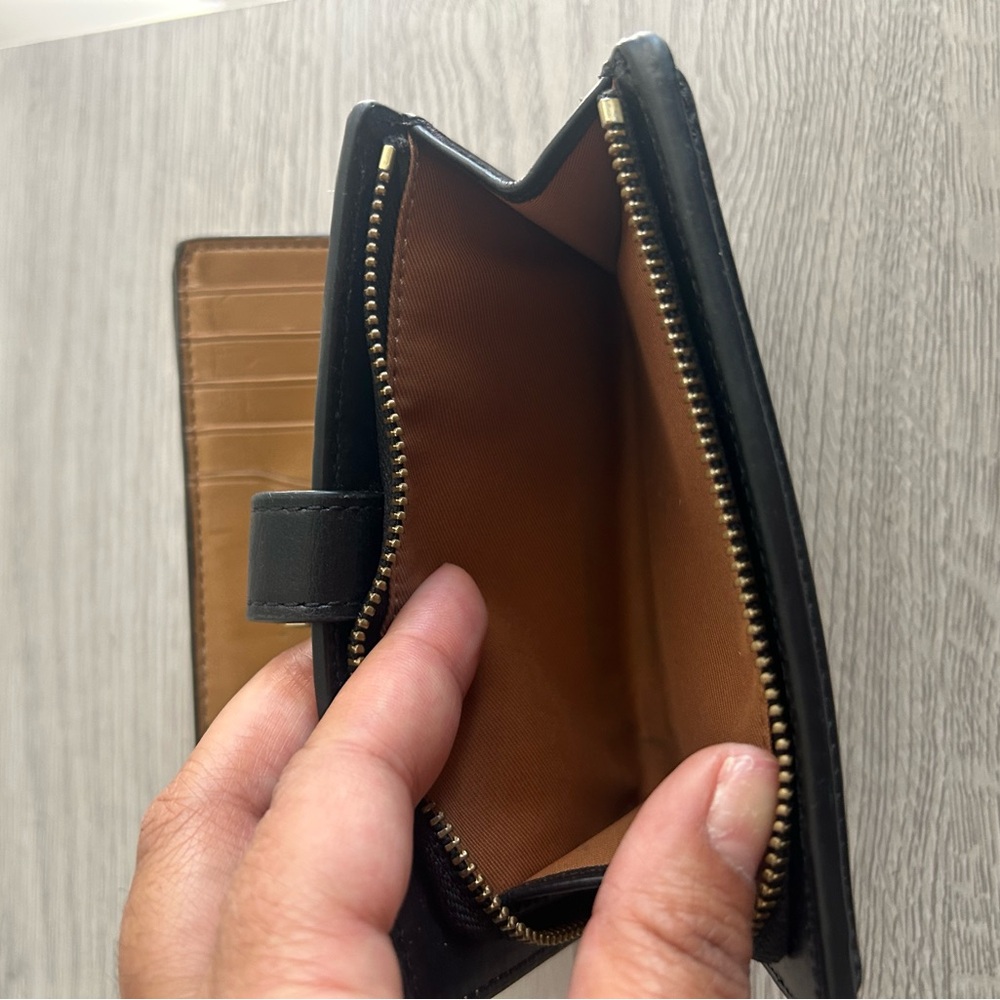 Authentic Coach Hutton Wallet Calf leather - Picture 5 of 7